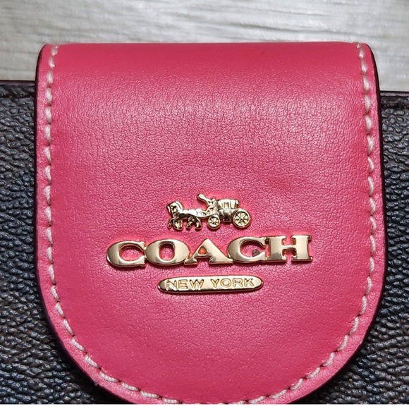 Coach Wallet Signature Color Block
Brown/Watermelon. Excellent condition. - Picture 5 of 5